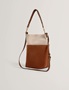 Εικόνα της 283963-TAN TED BAKER SORIEN Woven Handle Medium Bucket Bag