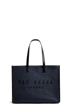 Εικόνα της 284036-NAVY TED BAKER PALLMER Faux Raffia Large Icon Bag