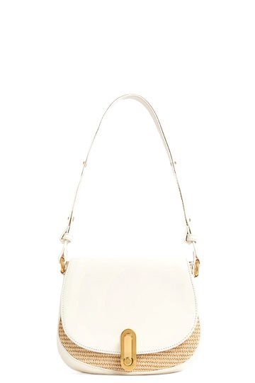 Εικόνα της 284033-IVORY TED BAKER KKAIA Twist Lock Detail Raffia Trim Shoulder B