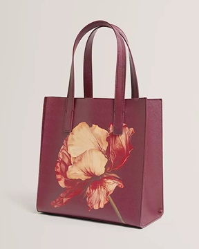 Εικόνα της 284076-WINETED BAKER SHIMINA Printed Flower Small Icon Bag