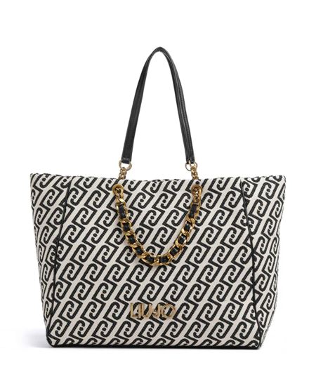 Εικόνα της AA6116T380A-Y9775 LIU JO ΓΥΝΑΙΚΕΙΑ BAG SHAULA TOTE BLACK & WHITE