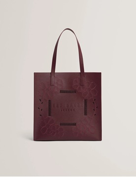 Εικόνα της 284912-purple TED BAKER ROWCON Embroidery Floral Large Icon Bag