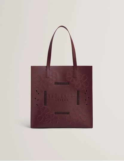 Εικόνα της 284912-purple TED BAKER ROWCON Embroidery Floral Large Icon Bag
