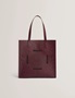 Εικόνα της 284912-purple TED BAKER ROWCON Embroidery Floral Large Icon Bag