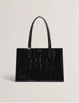 Εικόνα της 282818-black TED BAKER WELONA Croc Effect Elongated Icon Bag