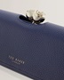 Εικόνα της 284940-blue TED BAKER ROOSALI Rose Detail Leather Large Bobble Purse
