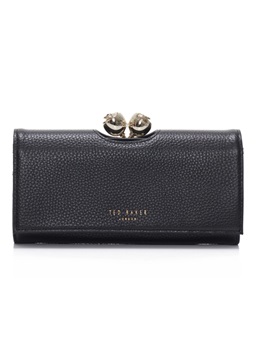 Εικόνα της 283900-black TED BAKER ROOSALI Rose Detail Leather Large Bobble Purse