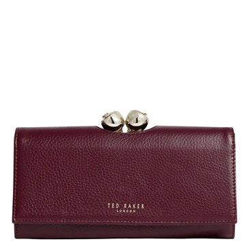 Εικόνα της 284940-red TED BAKER ROOSALI Rose Detail Leather Large Bobble Purse