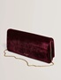 Εικόνα της 285634-red TED BAKER MAROAH Velvet Elongated Evening Bag