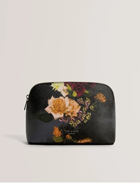 Εικόνα της 285614-black TED BAKER ALEIX Floral Printed Make Up Bag