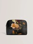 Εικόνα της 285614-black TED BAKER ALEIX Floral Printed Make Up Bag