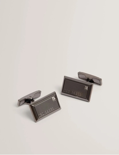 Εικόνα της 286265-gunmetal TED BAKER CUFFLI Crystal Detail Cufflink