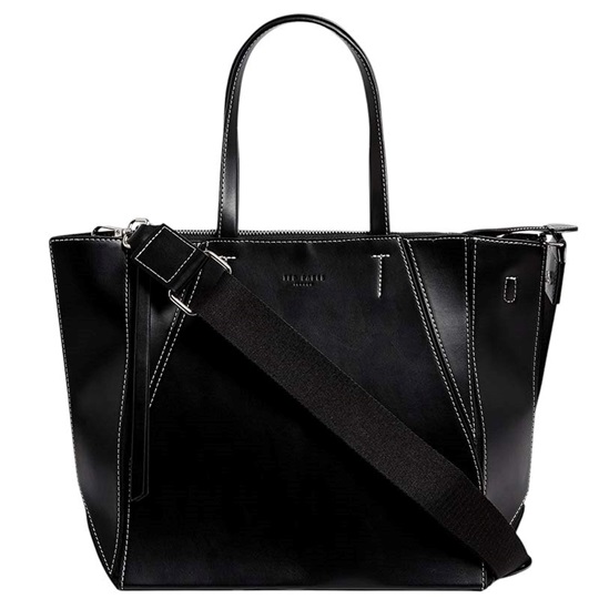 Εικόνα της 285957-BLACK TED BAKER FOLINA Folded Medium Tote Bag