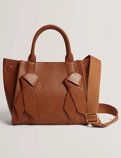 Εικόνα της 285546-TAN TED BAKER SANIEE Knot Bow Medium Tote Bag