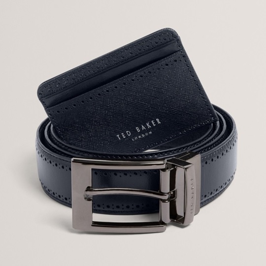 Εικόνα της 286172 TED BAKER GILANT Card Holder and Belt GIFT Set