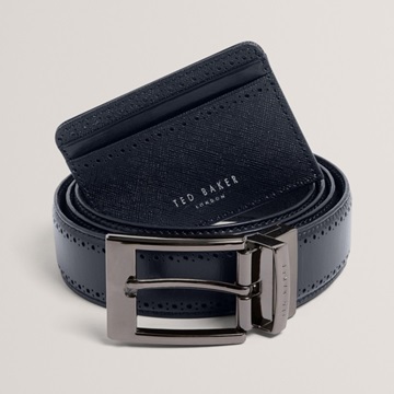 Εικόνα της TED BAKER GILANT Card Holder and Belt GIFT Set