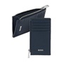 Εικόνα της HUGO BOSS Θήκη καρτών με φερμουάρ Classic Grained Navy
