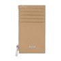 Εικόνα της HUGO BOSS Θήκη καρτών με φερμουάρ Classic Grained Camel