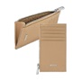 Εικόνα της HUGO BOSS Θήκη καρτών με φερμουάρ Classic Grained Camel