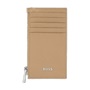 Εικόνα της HUGO BOSS Θήκη καρτών με φερμουάρ Classic Grained Camel – Εταιρικό δώρο