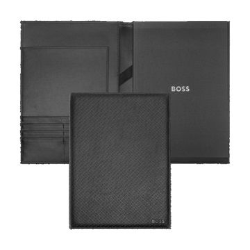 Εικόνα της HUGO BOSS Φάκελος συνεδρίου A4 Monogram Μαύρος – Εταιρικό δώρο