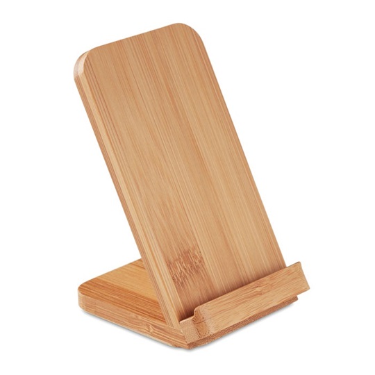 Εικόνα της Βάση κινητού Wire&Stand από bamboo – Εταιρικό δώρο