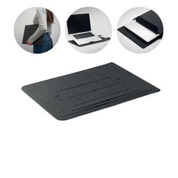 Εικόνα της Θήκη laptop 16" από τσόχα Practic, μαύρη – Εταιρικό δώρο