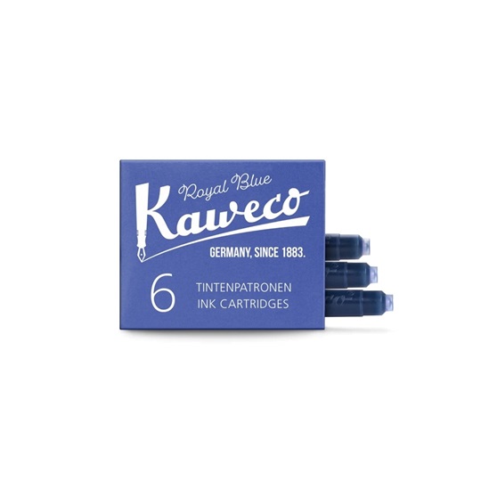 Εικόνα της Kaweco Αμπούλες Μελάνης Royal Blue – Συσκευασία 6 τεμ.