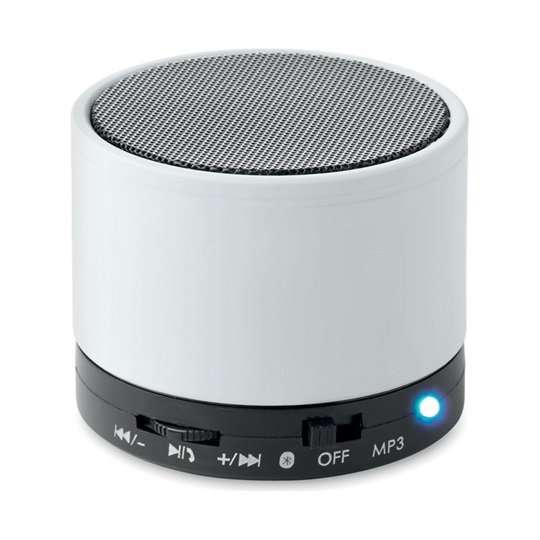 Εικόνα της Ηχείο Bluetooth Round Bass, λευκό