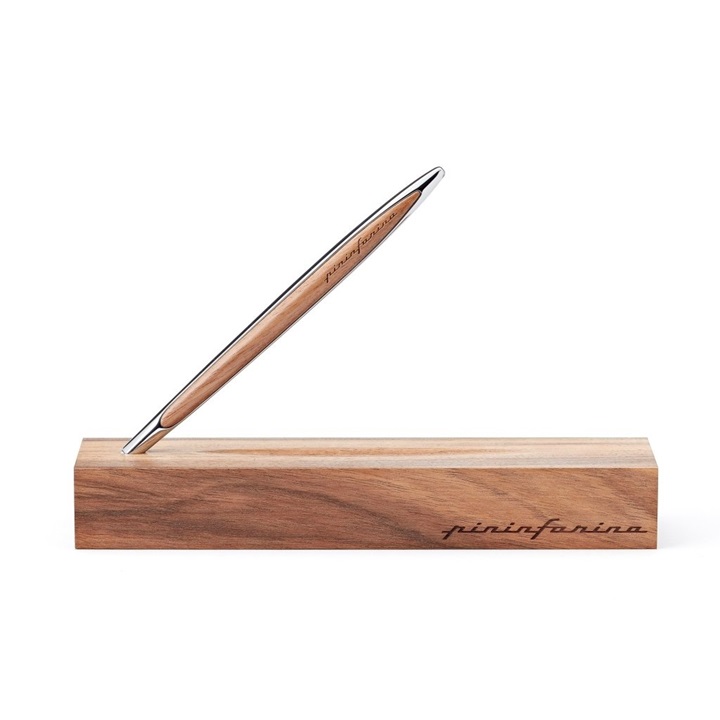 Εικόνα της Pininfarina Cambiano Classic Ink Στυλό Διαρκείας με Βάση από Μασίφ Ξύλο – Χρώμιο