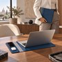 Εικόνα της Pininfarina NotePro Θήκη Laptop/Tablet έως 14" με Διπλό Ασύρματο Φορτιστή – Μπλε – Εταιρικό δώρο