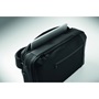 Εικόνα της Σακίδιο laptop 15" jacquard με λεπτομέρειες PU, 15L – Μαύρο