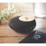 Εικόνα της Ηχείο Bluetooth 5.1 με ασύρματο φορτιστή 10W & power bank 4000mAh, bamboo – Μαύρο