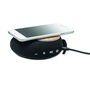 Εικόνα της Ηχείο Bluetooth 5.1 με ασύρματο φορτιστή 10W & power bank 4000mAh, bamboo – Μαύρο