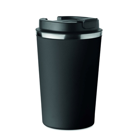 Εικόνα της Ποτήρι θερμός 350ml ανοξείδωτο με καπάκι – Μαύρο – Εταιρικό δώρο