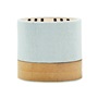 Εικόνα της Ασύρματο ηχείο Bluetooth 5.0 3W από RPET με bamboo – Λευκό – Εταιρικό δώρο