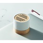 Εικόνα της Ασύρματο ηχείο Bluetooth 5.0 3W από RPET με bamboo – Λευκό – Εταιρικό δώρο