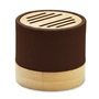 Εικόνα της Ασύρματο ηχείο Bluetooth 5.0 3W από RPET με bamboo – Σοκολά – Εταιρικό δώρο