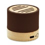 Εικόνα της Ασύρματο ηχείο Bluetooth 5.0 3W από RPET με bamboo – Σοκολά – Εταιρικό δώρο