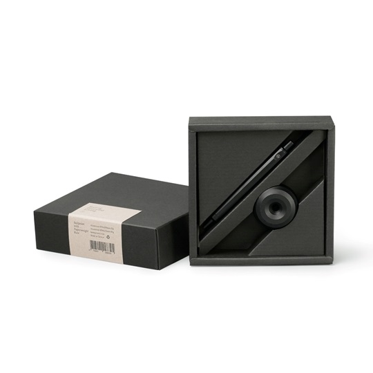 Εικόνα της HMM Gift Pack Metal Writing Set – Σετ στυλό & πρες-παπιέ αλουμινίου, μαύρο