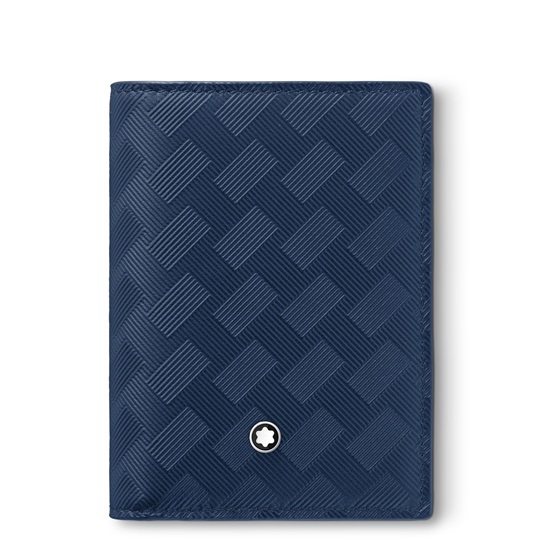 Εικόνα της Montblanc Card Holder 4cc in Extreme Leather Ink Blue
