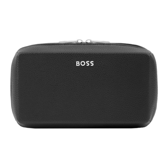 Εικόνα της Hugo Boss Θήκη καλωδίων Classic Grained Μαύρη – Εταιρικό δώρο